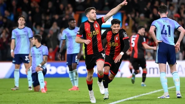 Bournemouth turn the screw to stun 10-man Arsenal