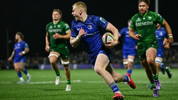 Leinster maintain perfect start with win against Connacht but sweat on Ciarán Frawley injury