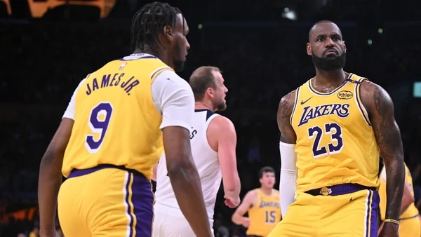 LeBron and Bronny James make NBA history for Lakers