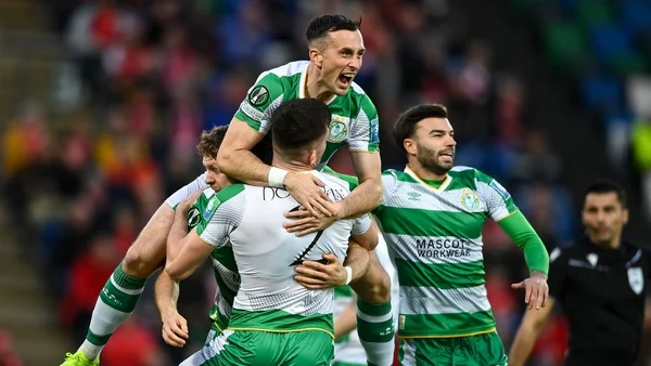 Shamrock Rovers hammer Larne to earn first Conference League win