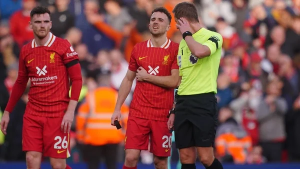 Diogo Jota sidelined for Liverpool's clash with Arsenal