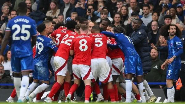 Forest and Chelsea hit with fines after 22-player melee