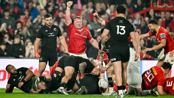 Munster fall short in thriller against All Blacks XV