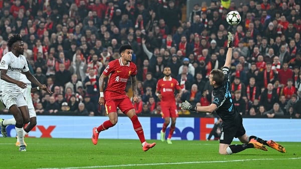 Luis Diaz hits treble as Liverpool surge past Bayer Leverkusen