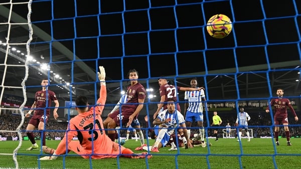 Brighton fight back to condemn Manchester City to fourth successive defeat