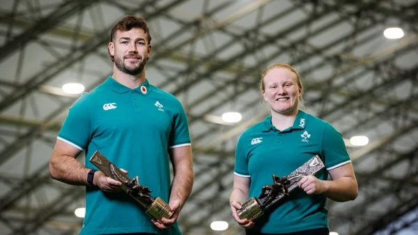 Caelan Doris and Aoife Wafer named RWI Players of the Year