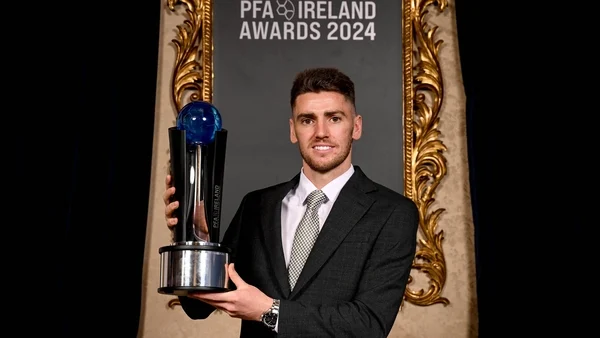 Dylan Watts wins PFAI Player of the Year award, while Damien Duff takes managers' crown