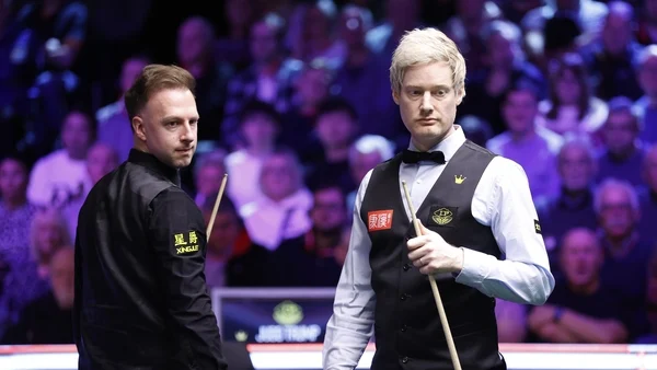 Action at UK Championship suspended due to ill fan