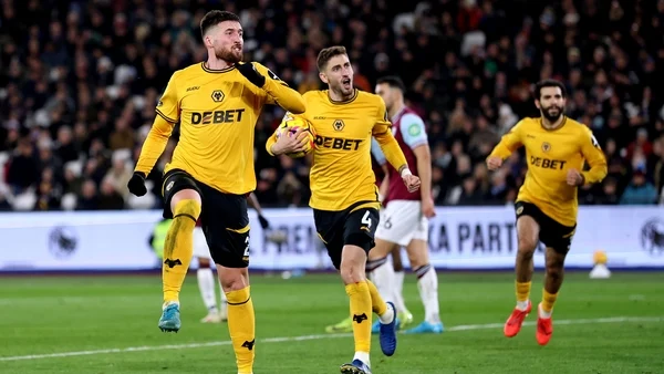 Rare Matt Doherty goal can't save Wolves from another Premier League defeat against West Ham