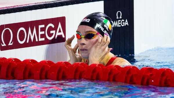 Ellen Walshe falls shy of medal in two finals, Wiffen eighth in 800m freestyle