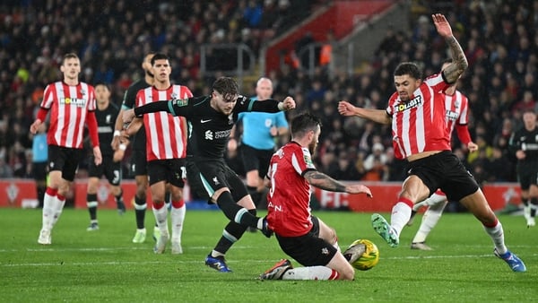 Liverpool scrape past Saints and into Carabao Cup semi-final