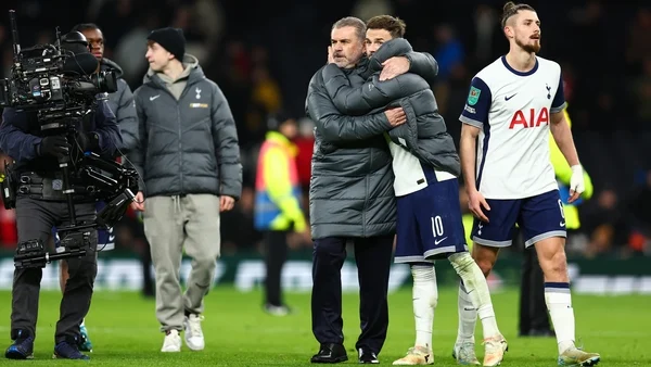 Ange Postecoglou relieved as Spurs squeak past Manchester United and into Carabao semis