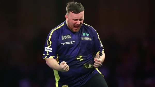 Luke Littler strolls past Nathan Aspinall into World Championship semi-finals